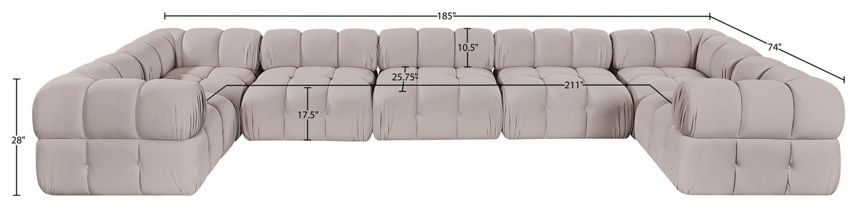 Orin - 7 Piece Modular Sectional (3 Modular Chairs, 4 Corner Chairs)