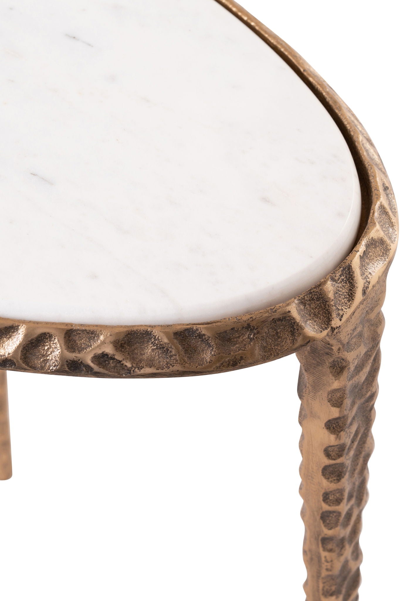 Gild - Aluminum Base And Genuine Marble Top Table