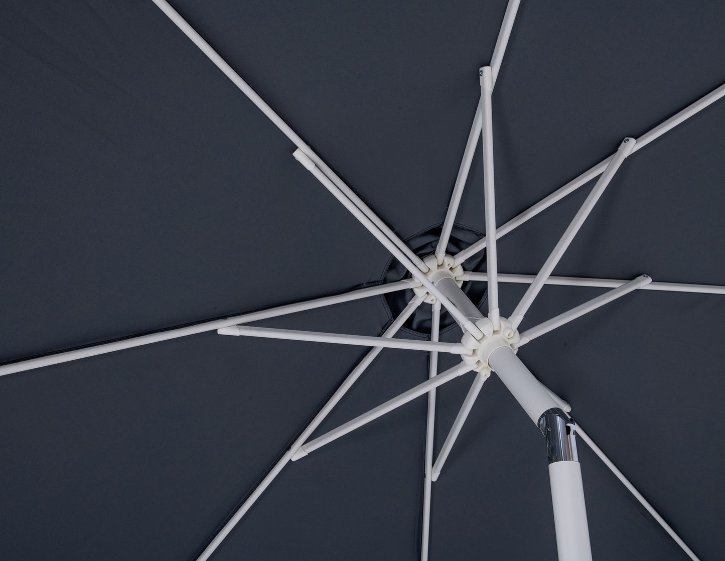Fiji - Aluminum Patio Umbrella With Round White Base