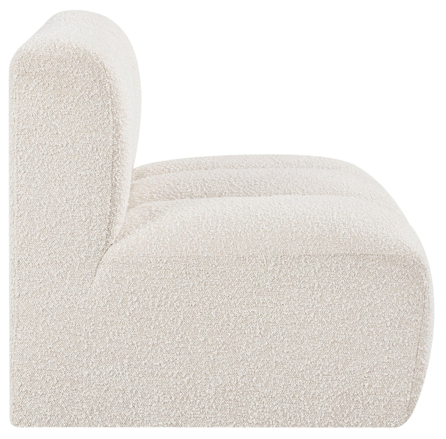 Arc - Boucle Fabric Straight Chair