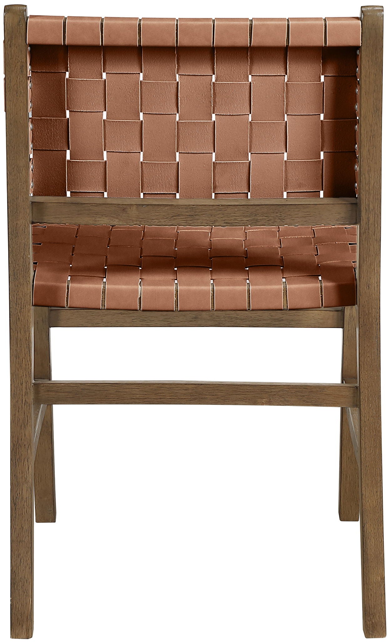 Entwine - Vegan Leather Upholstered Dining Chair - Painted Brown