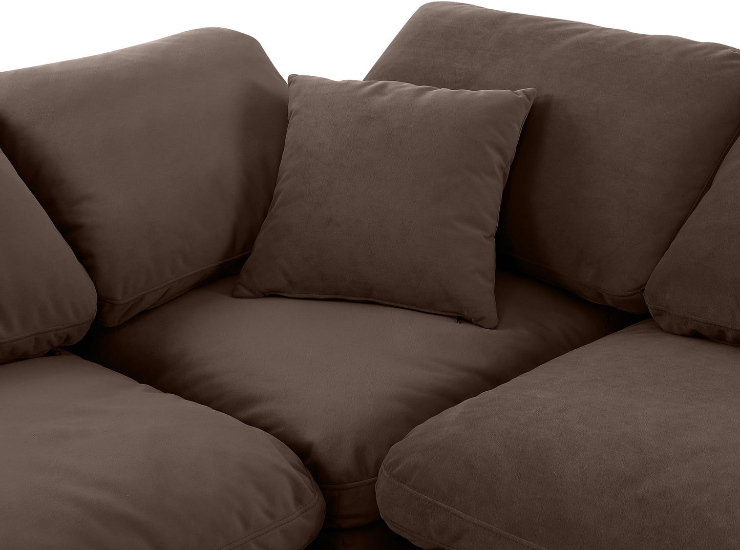 Indulge - Velvet 8 Piece Modular Sectional
