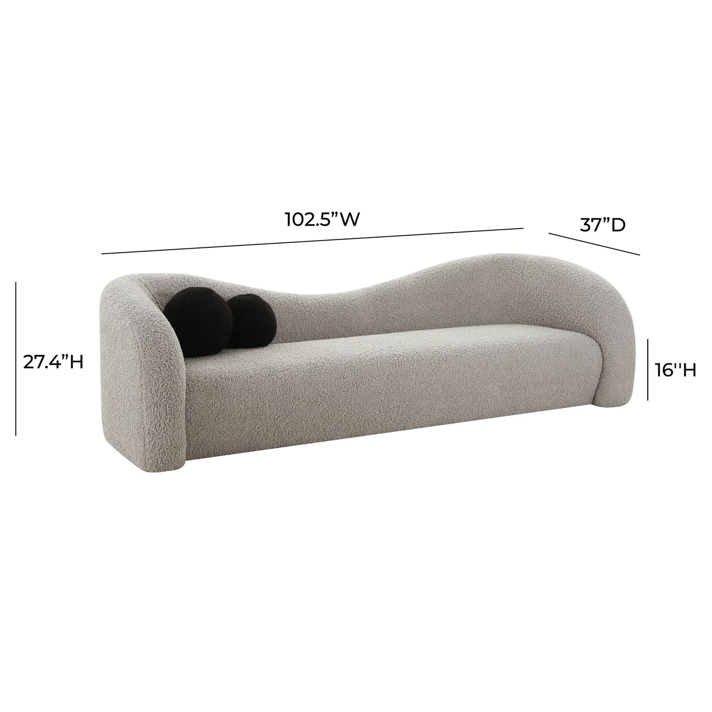 Leonie - Faux Shearling Sofa