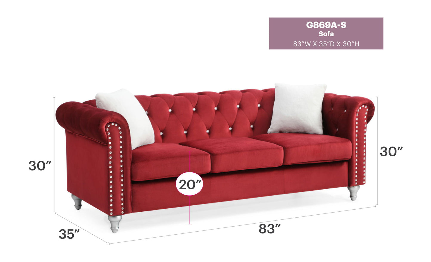 Glory Furniture - Raisa - Sofa