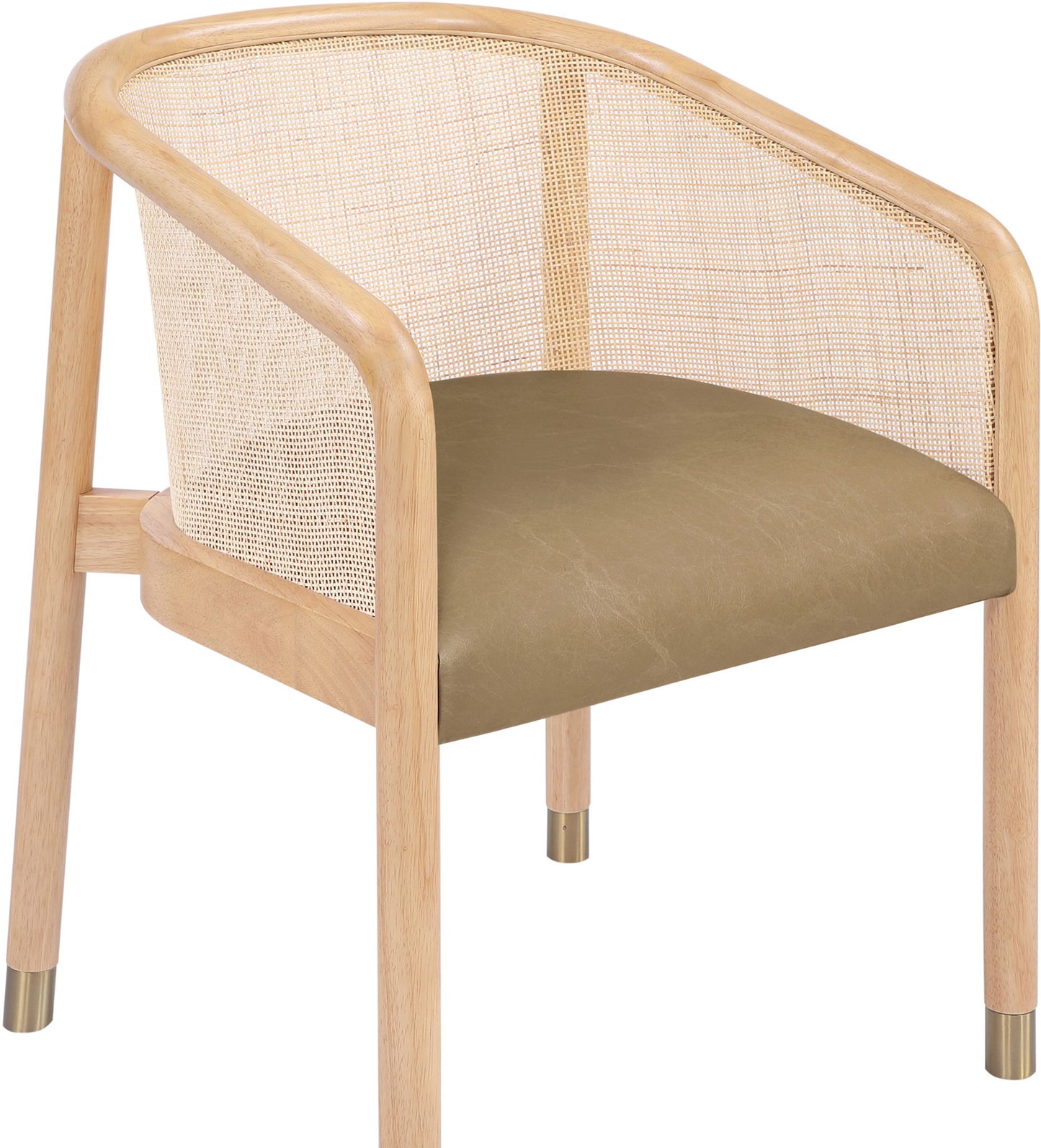 Sylvan - Vegan Leather Dining Chair (Set of 2) - Natural Frame