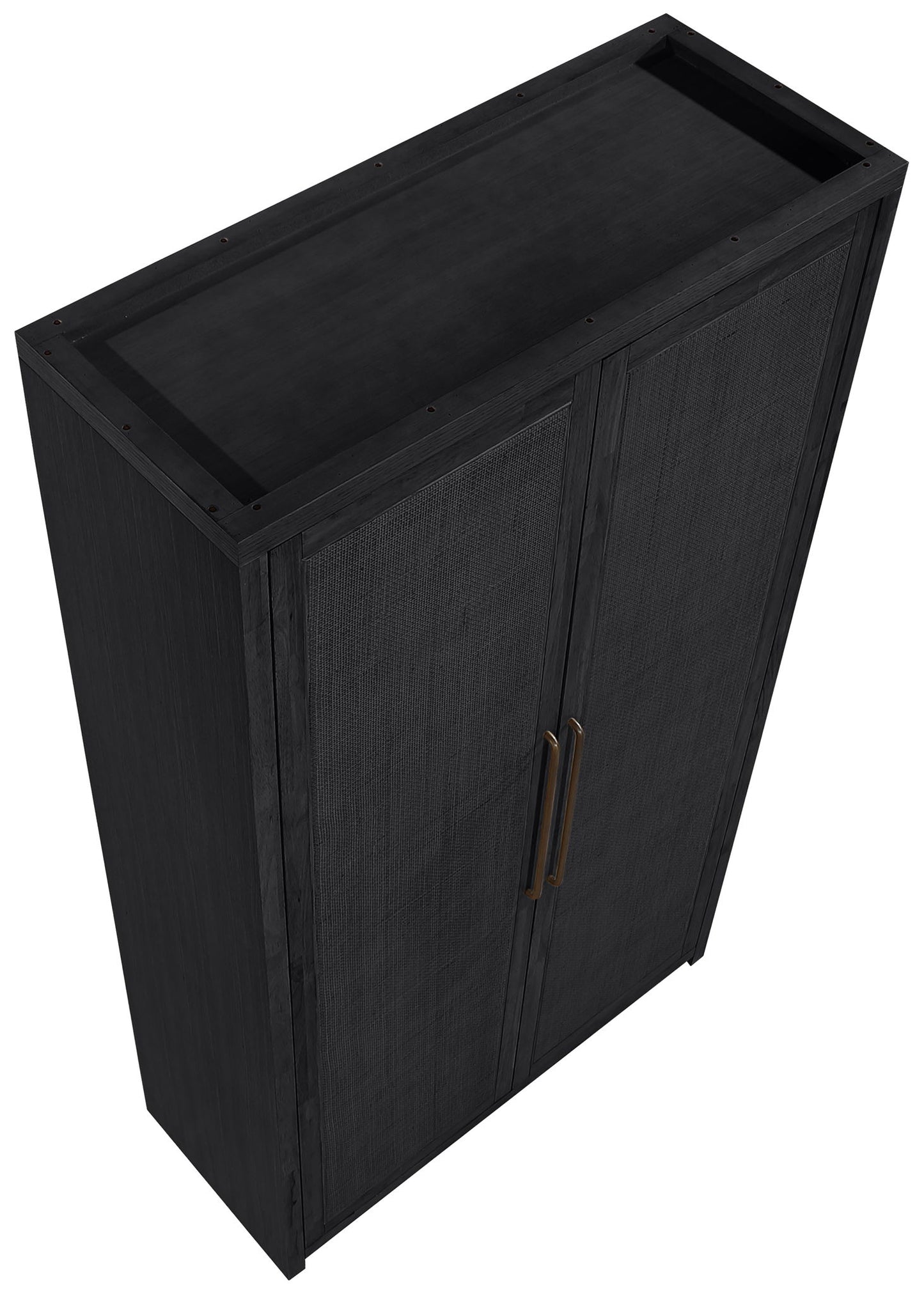 Vana - Solid Wood, Oak Veneer And Stainless Steel Storage Cabinet