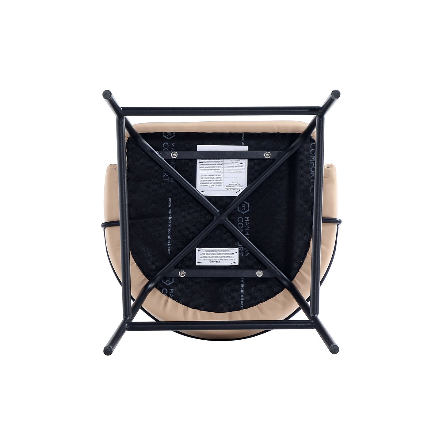 Manhattan Gracie - Counter Stool With Black Base