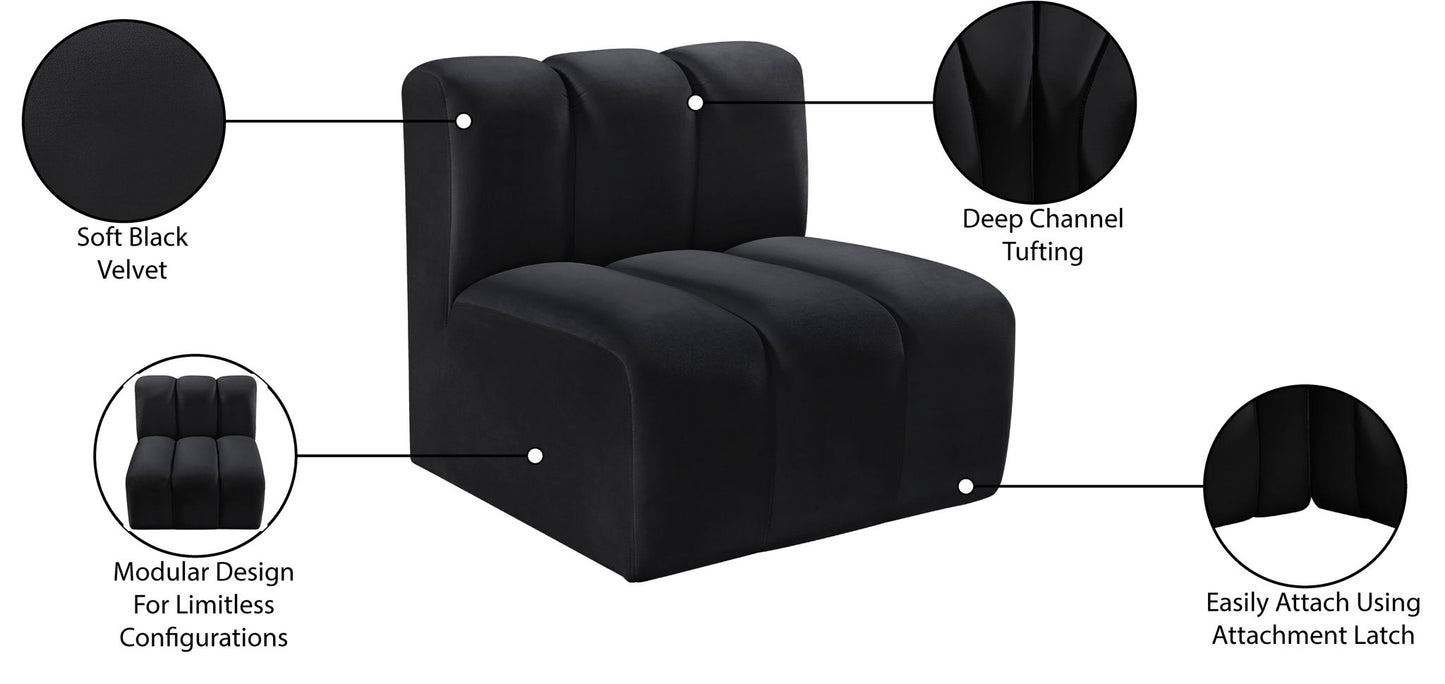 Arc - Velvet Straight Chair