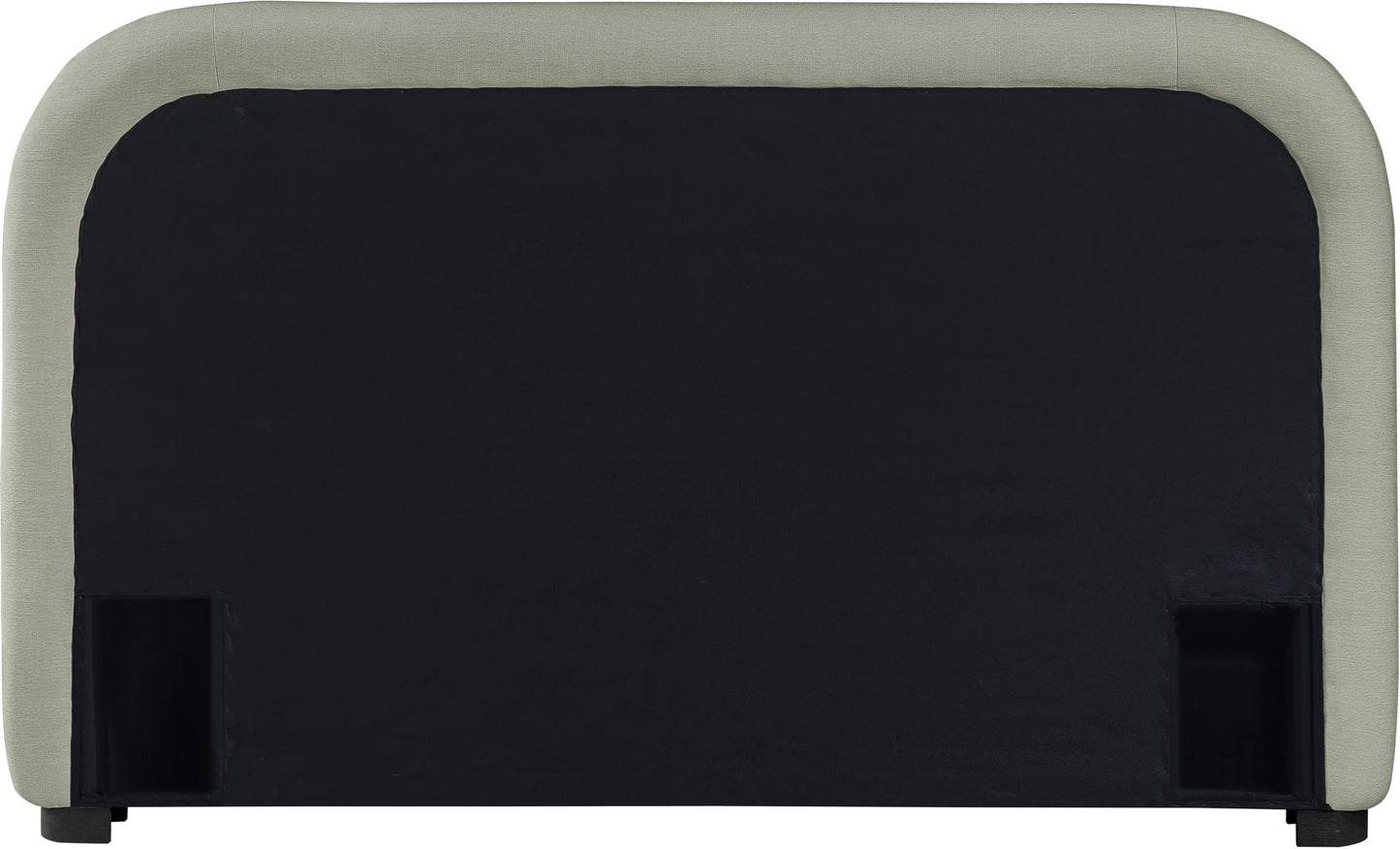 Vaughn - Chenille Bed With Black Base