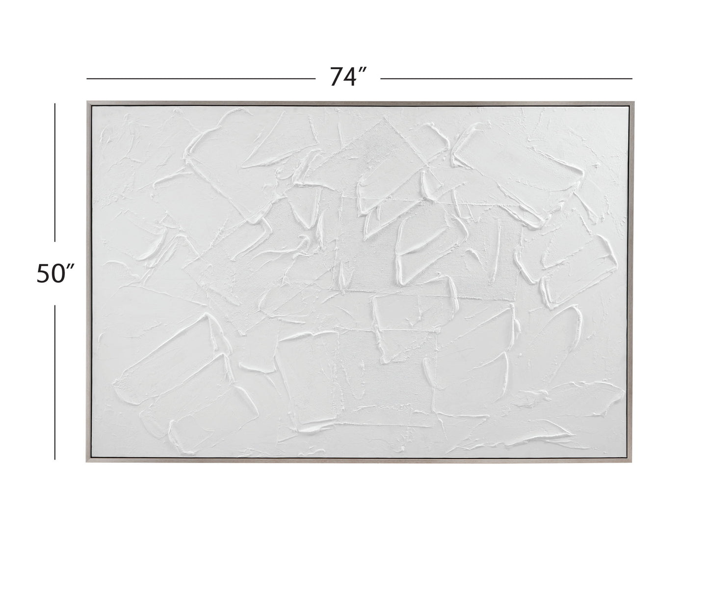 Paradisio Framed Canvas - White