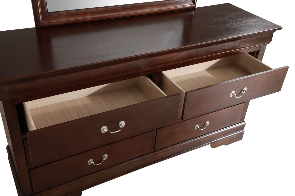 Glory Furniture - Louis Phillipe - Dresser & Mirror