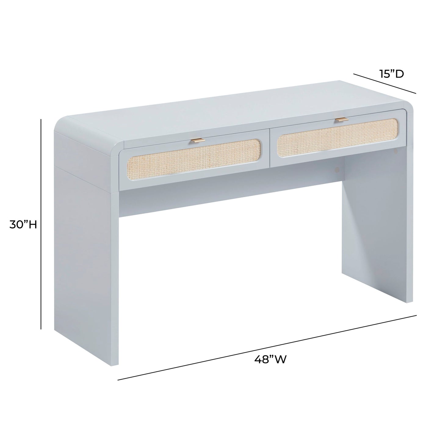 Patty - Rattan Console Desk