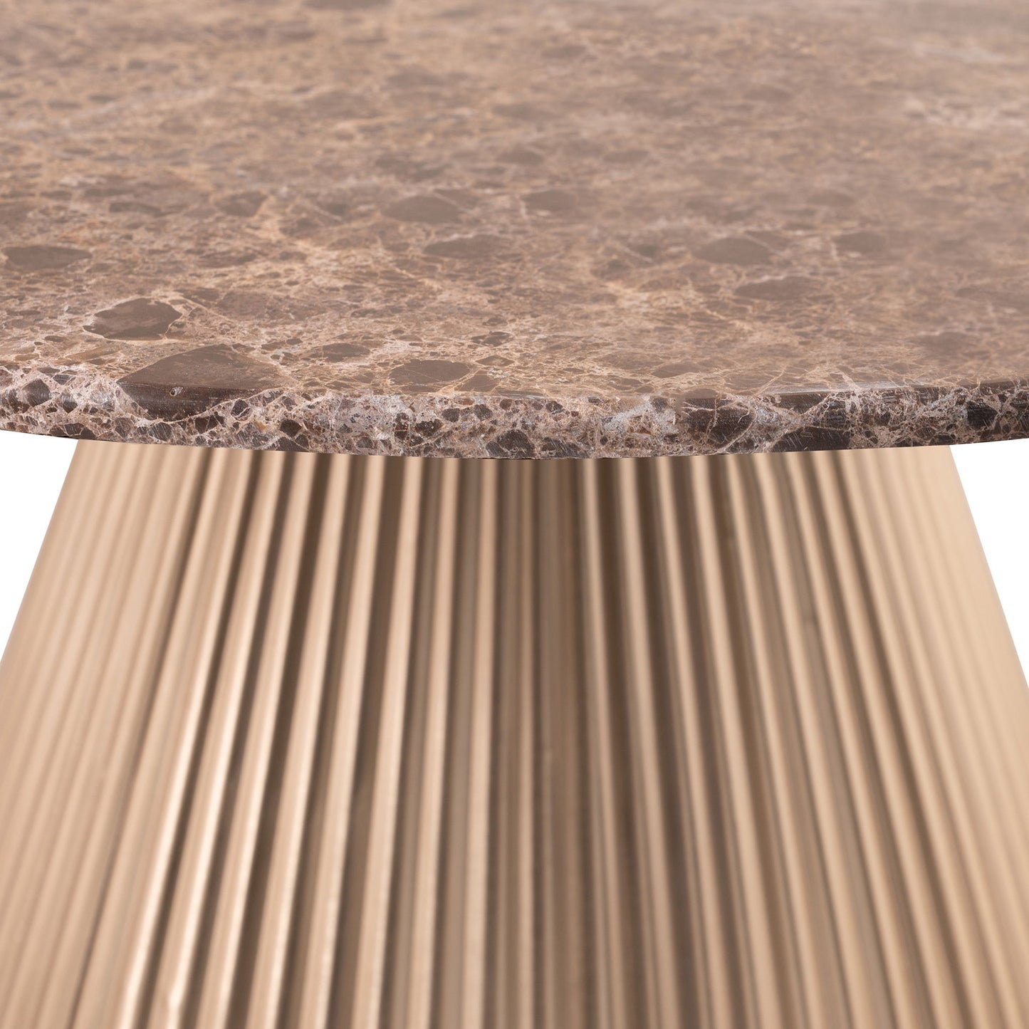 Cindra - Genuine Marble Top And Iron Base Table
