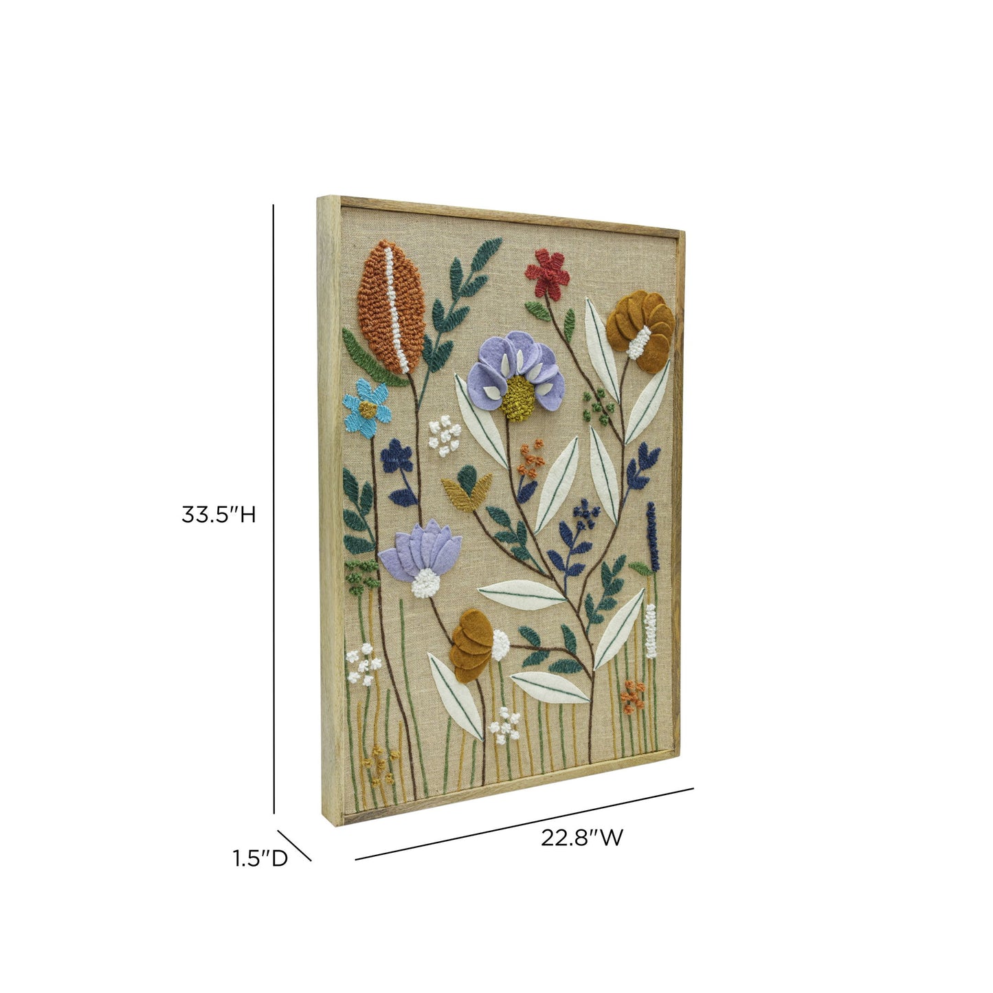Muro - "Sprout" Embroidered Wall Art
