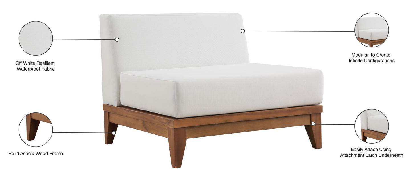 Rio - Armless Chair - Off White