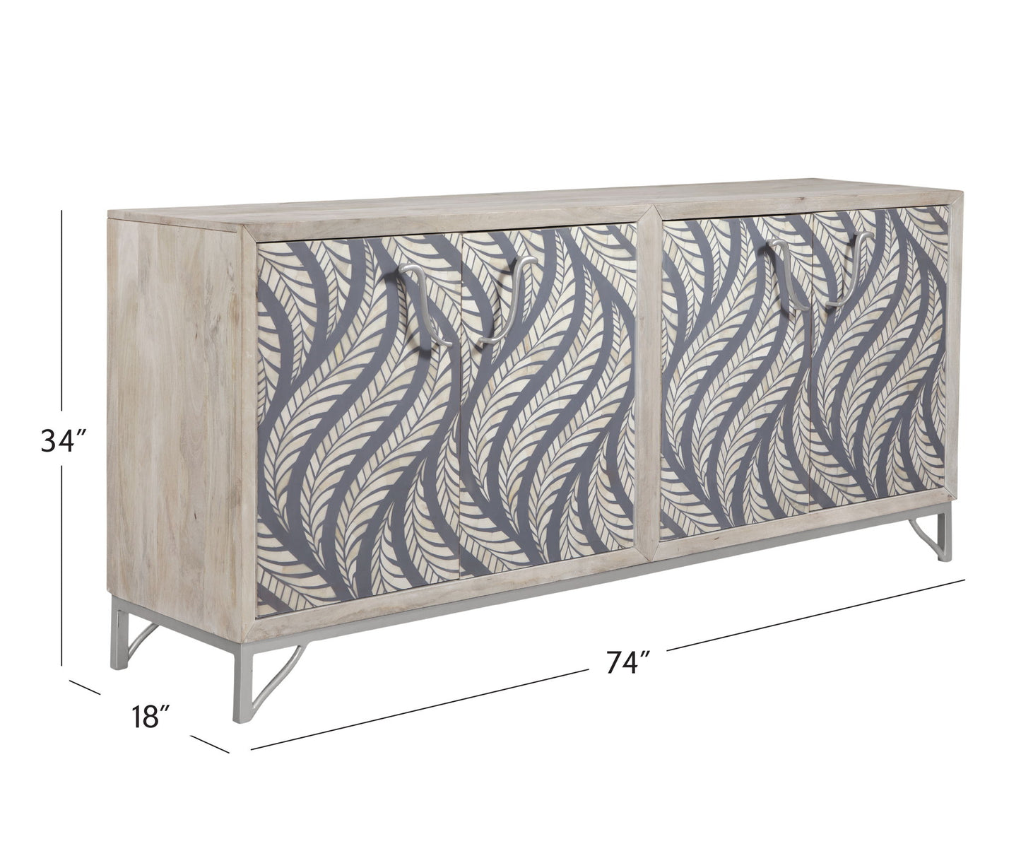 Leia - Server - White Wash Mango