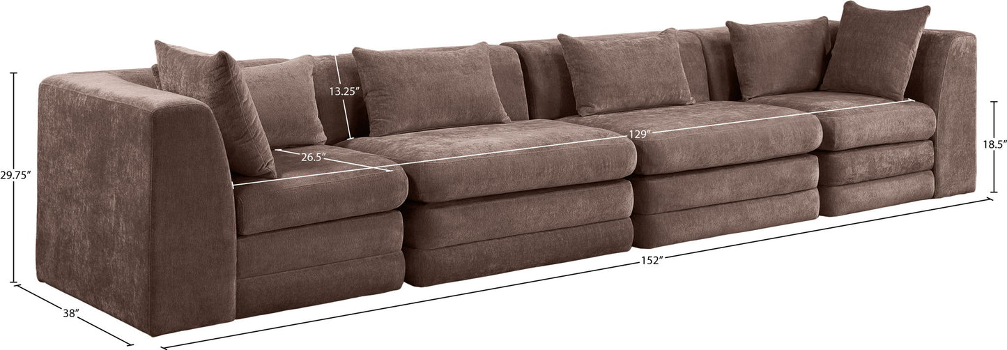 Stellar - 4 Piece Upholstered Modular Sectional