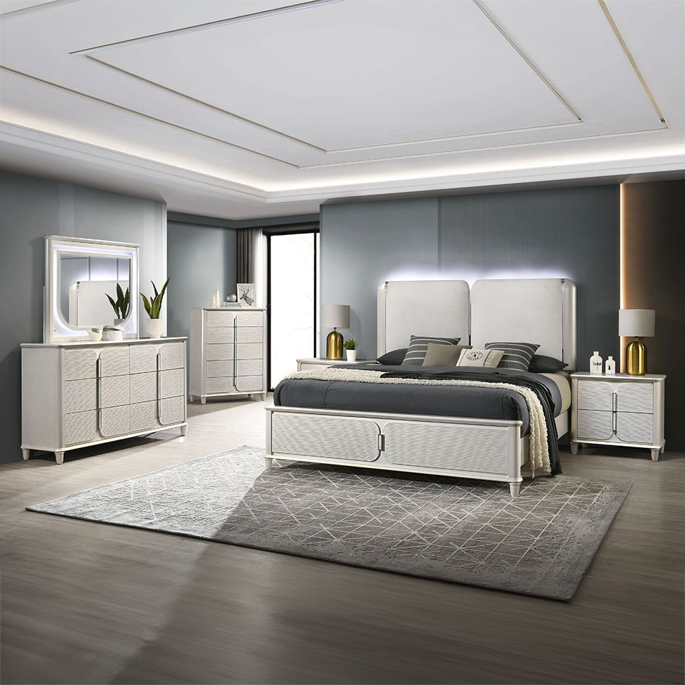 Laveda - Dresser - Pearl White