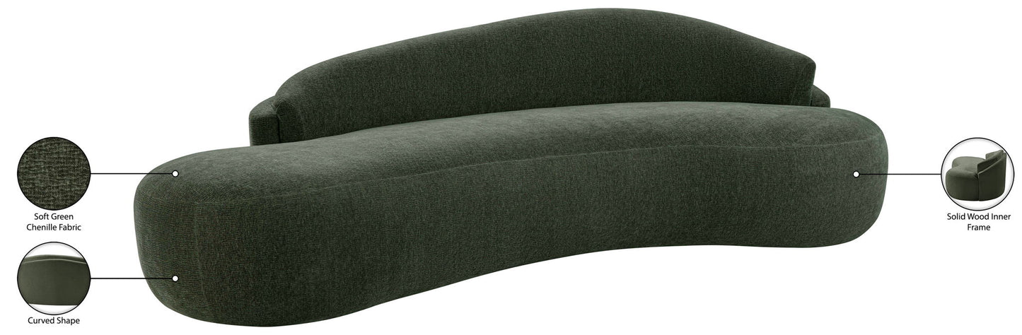 Caspian - Chenille Fabric Upholstered Sofa