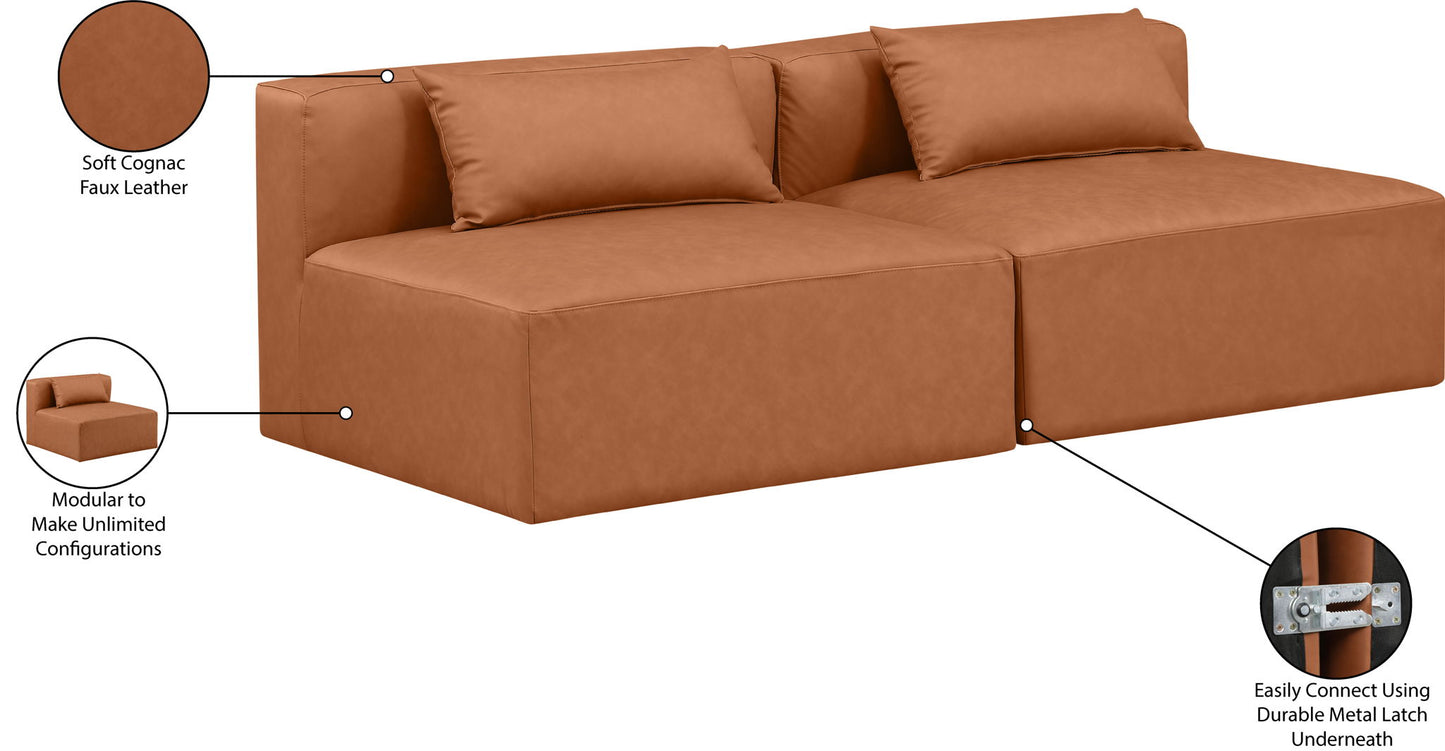 Cube - Modular 2 Seat Armless Sofa