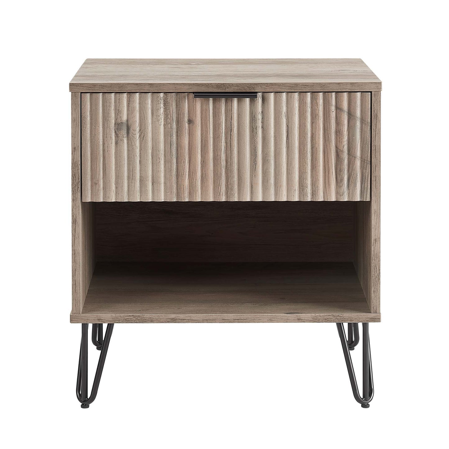 Manhattan Dumbo - Nightstand With Rustic Gray Frame