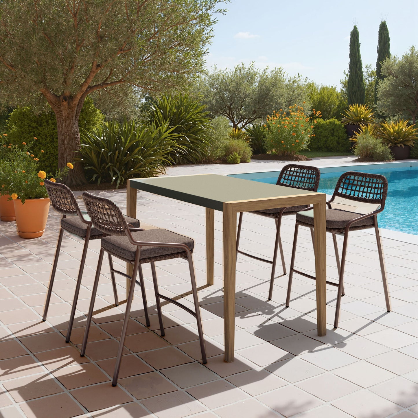 Kata - Outdoor Counter Table - Gray