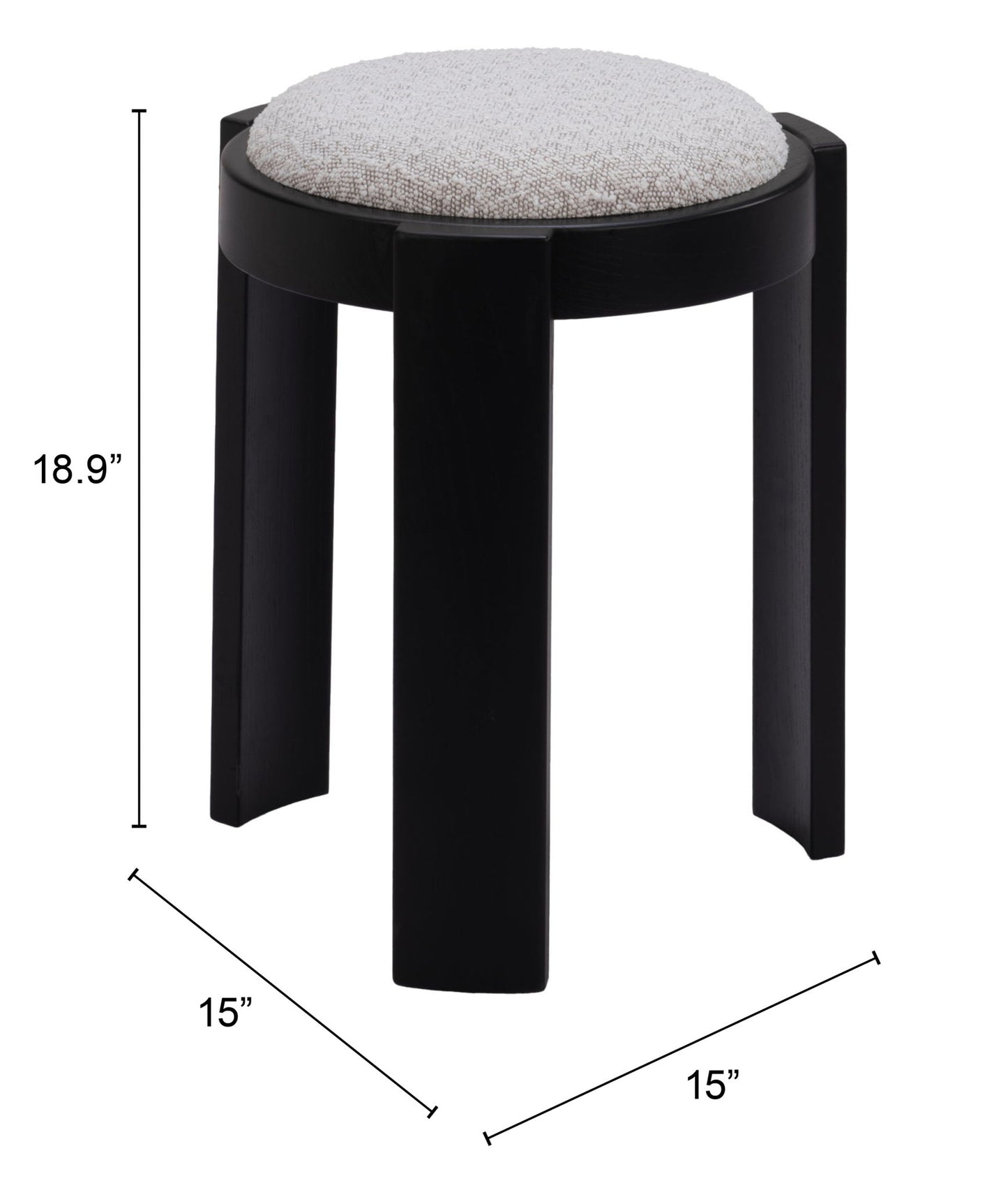 Banjul - Ottoman - Misty Gray