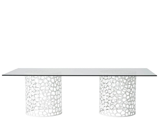 Oasis - Coral Rectangle Dining Table - White