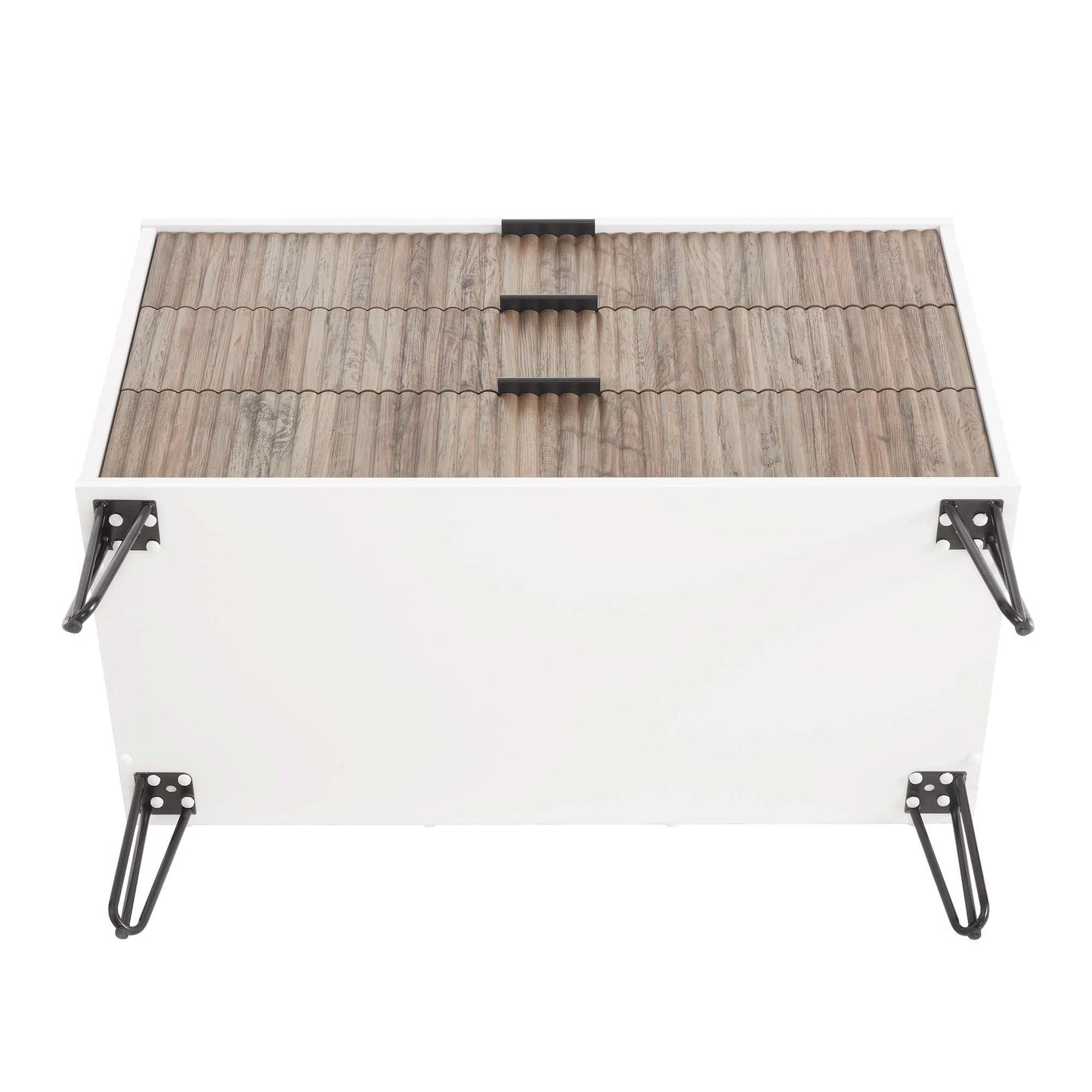 Dumbo - Dresser - Rustic Gray And White