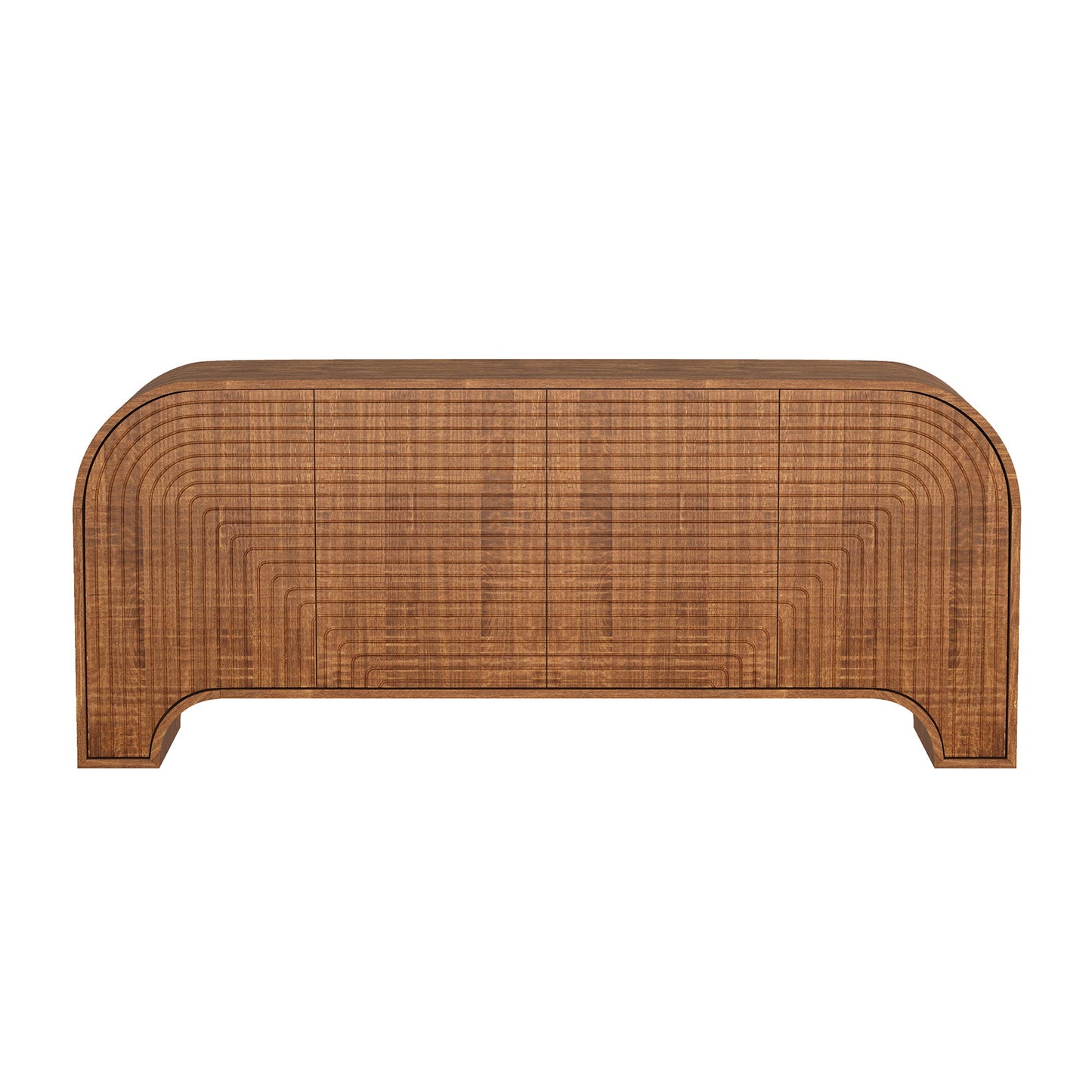 Tressa - Solid Wood Sideboard (4-Door) - Walnut