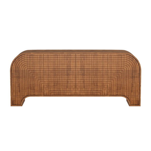 Tressa - Solid Wood Sideboard (4-Door) - Walnut