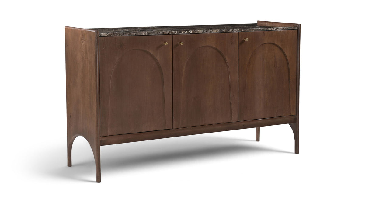 Veya - 57" Genuine Marble And Mango Wood Sideboard / Buffet