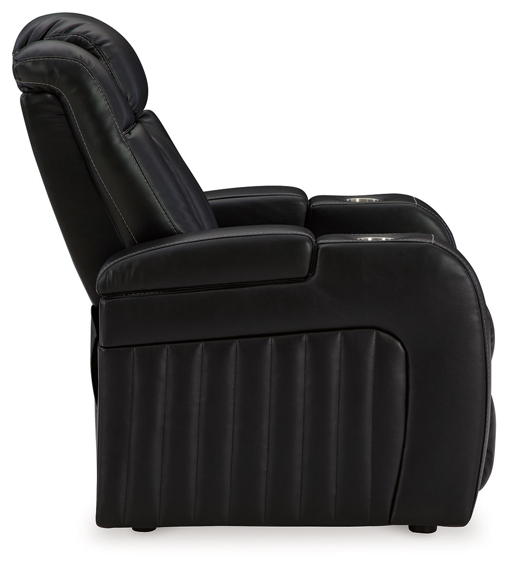 Caveman Den - Power Recliner/ Adj Headrest - Midnight