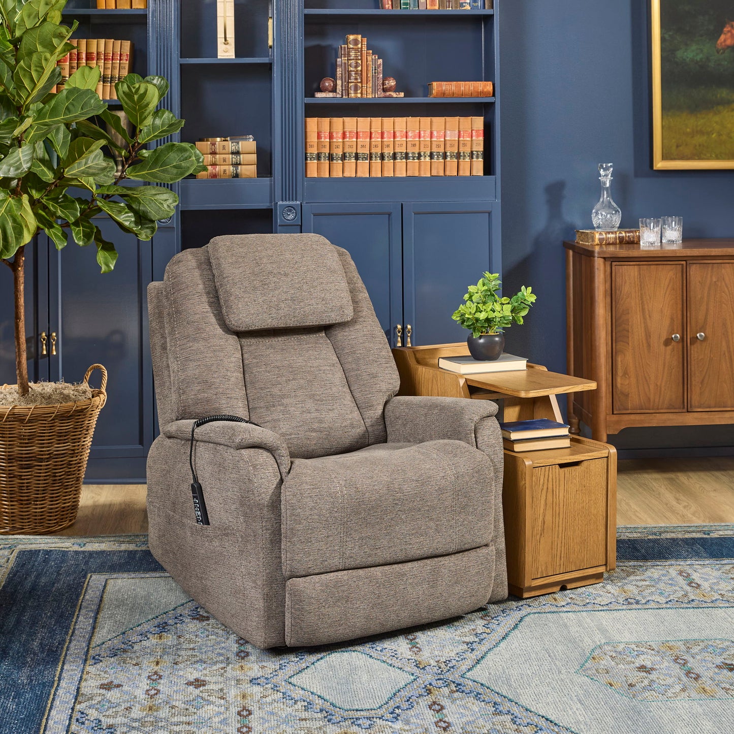 Zecliner Model 3+ Petite - Power Lift Recliner With Power Headrest, Lumbar, Heat & Massage