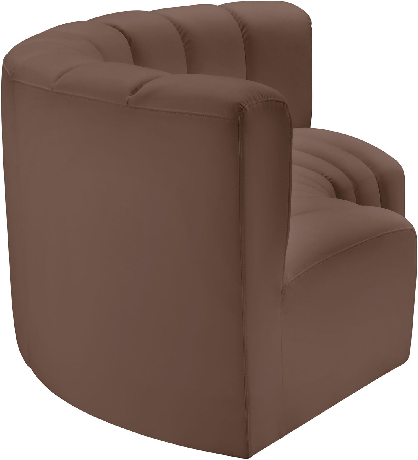 Arc - Faux Leather 3 Piece Modular U-Shaped Sofa