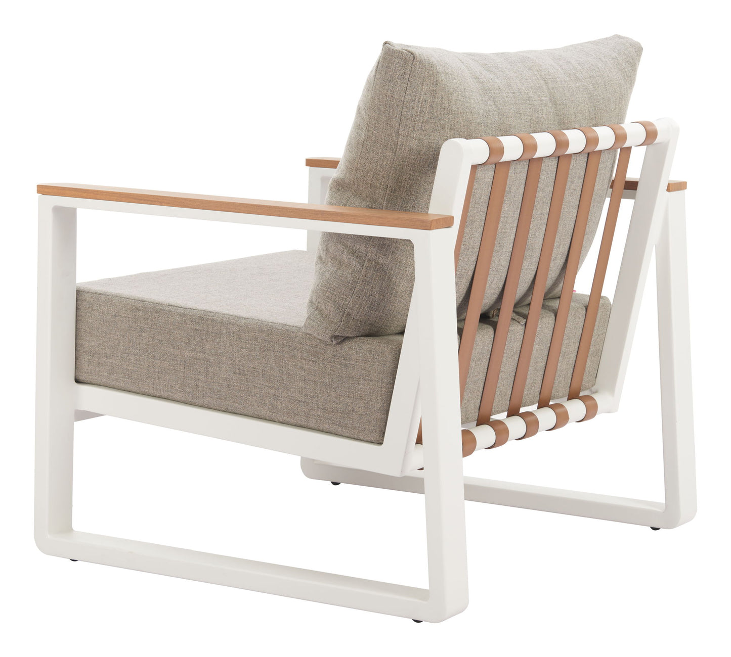 Welt - Outdoor Armchair - Taupe / White