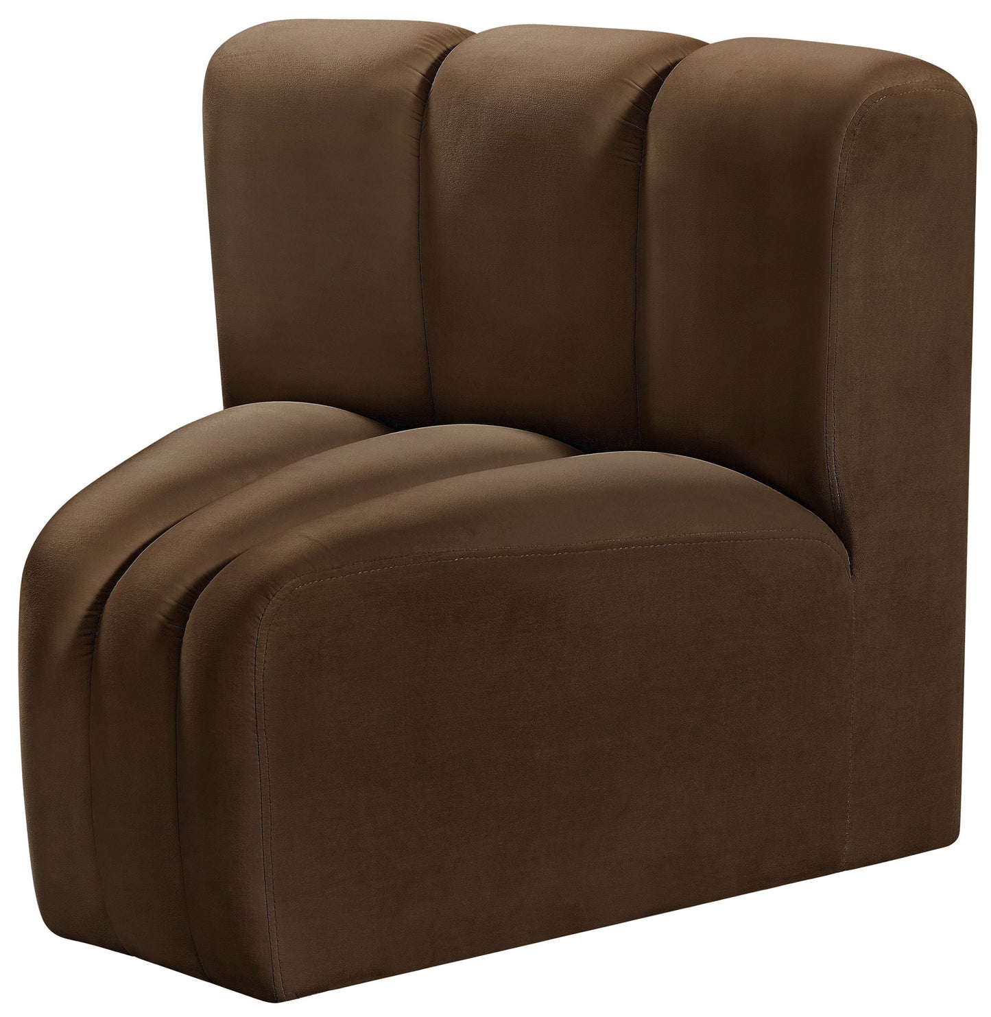 Arc - Velvet Curved Corner Chair
