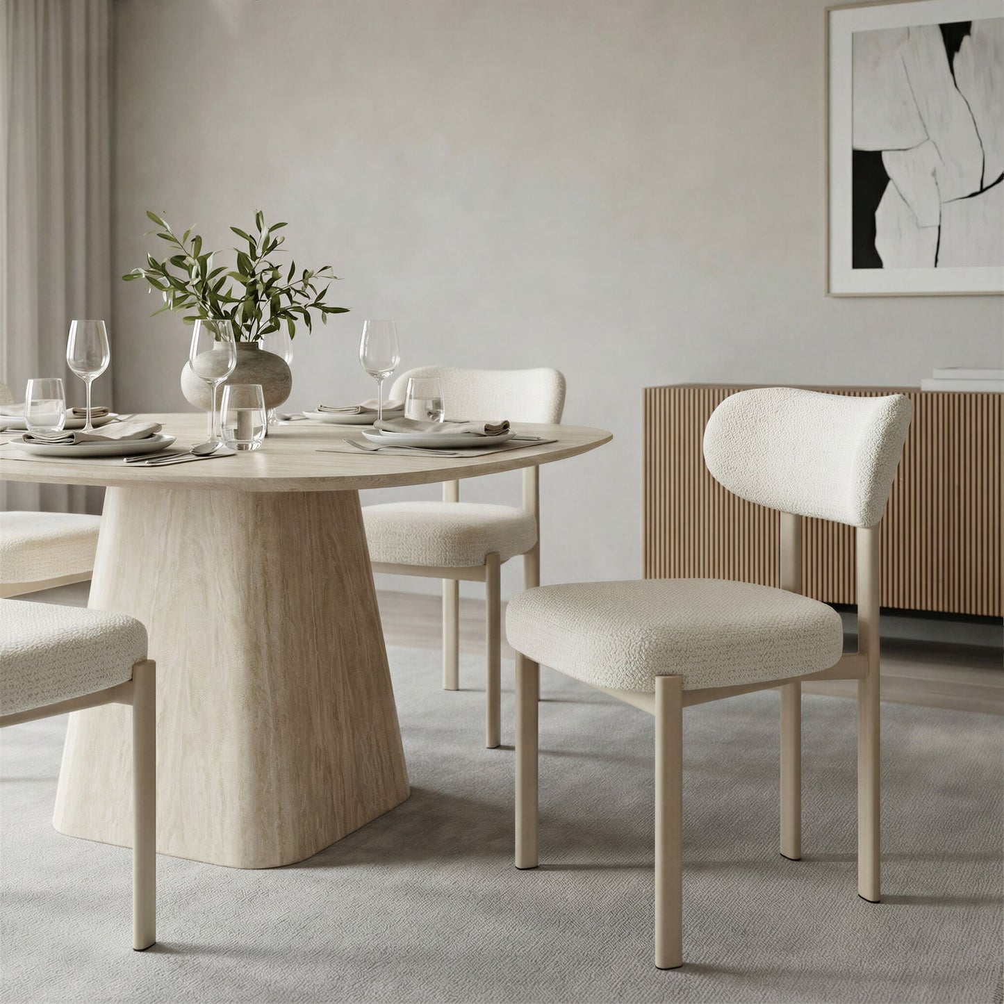 Aurea - Dining Chair (Set of 4) - Light Gray