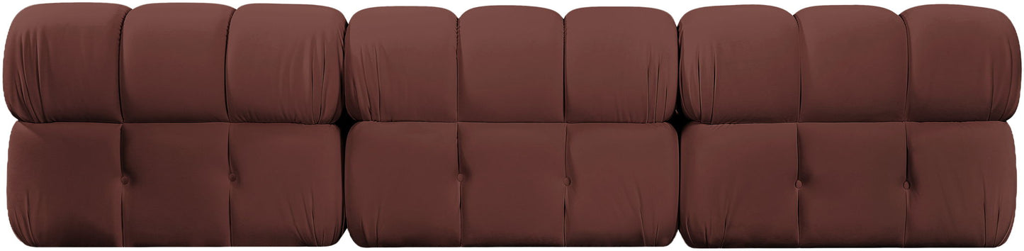 Orin - Velvet 3 Piece Modular Sofa