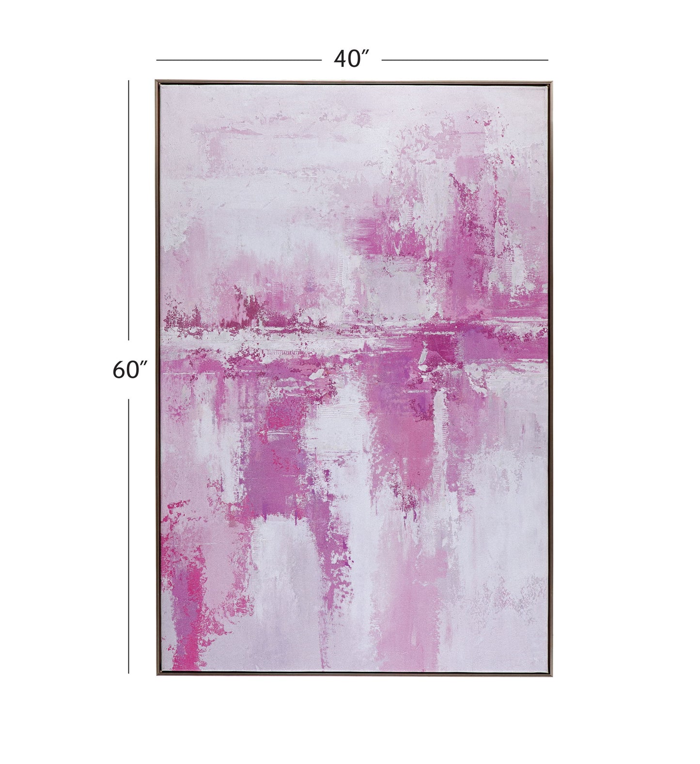 Settled Canvas Art - Pink