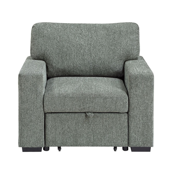 Alcove Chair with Pull-out Ottoman, Arms with Shelves and Charging Ports