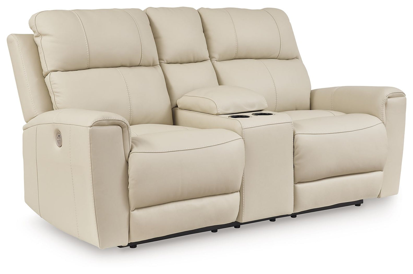 Dahlmoore - Dbl Power Reclining Loveseat With Console - Almond