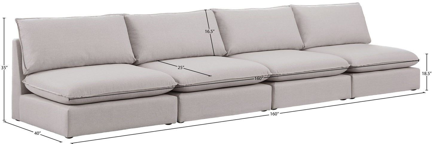 Mackenzie - Modular Sofa Armless - 4 Seats