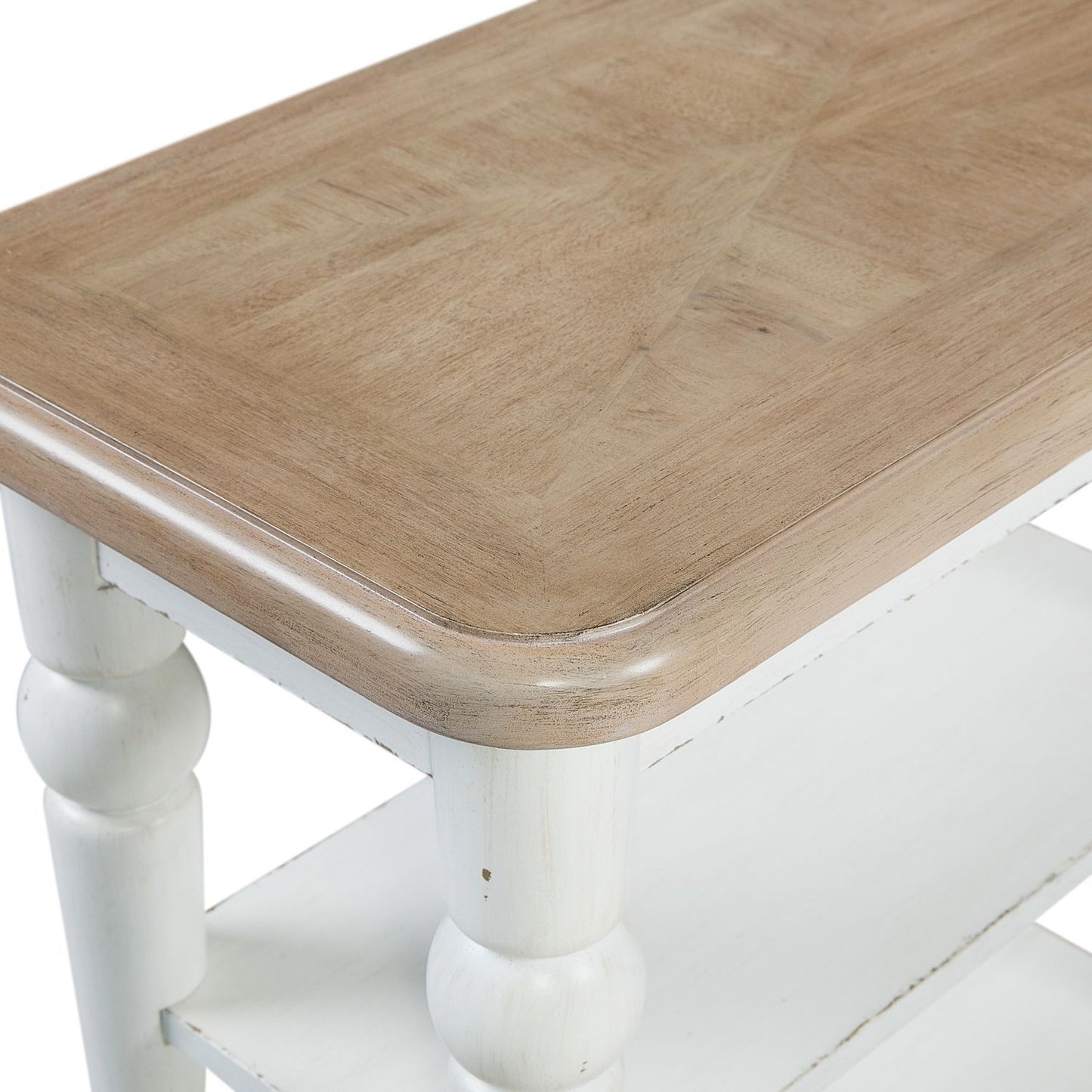 Turnberry Park - Chairside Table - Washed White