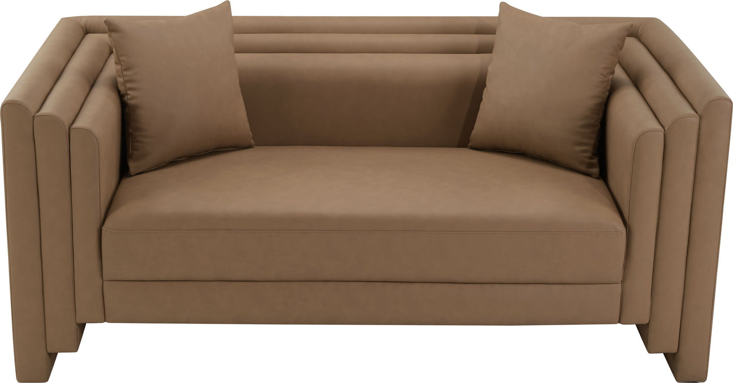 Everett - Vegan Leather Upholstered Loveseat