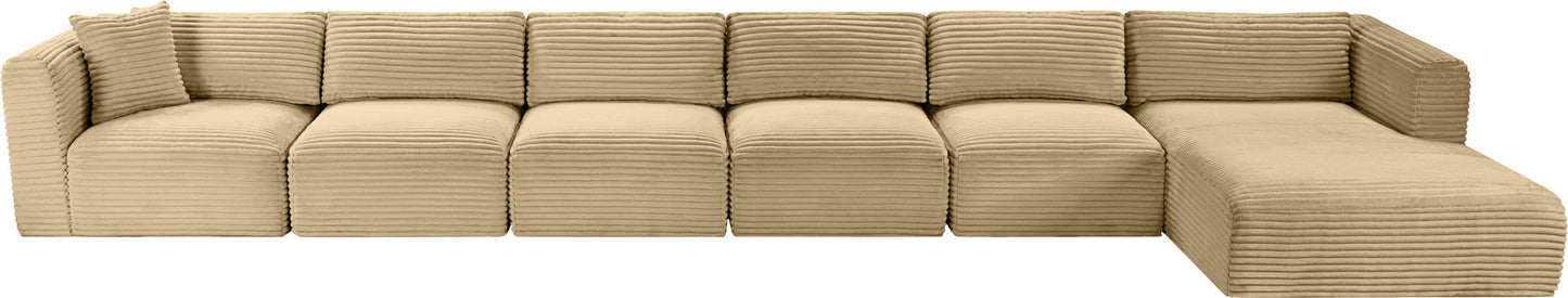 Shaggy - 6 Piece Modular Sectional With Chaise