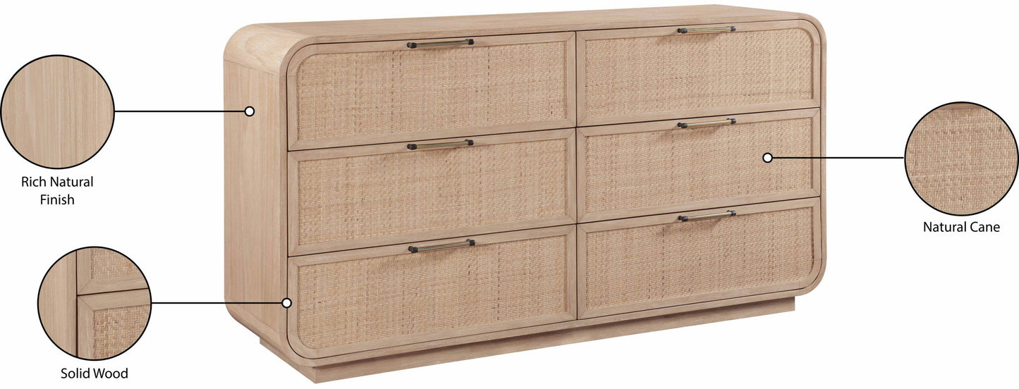 Windsor - Rubberwood Dresser - Natural