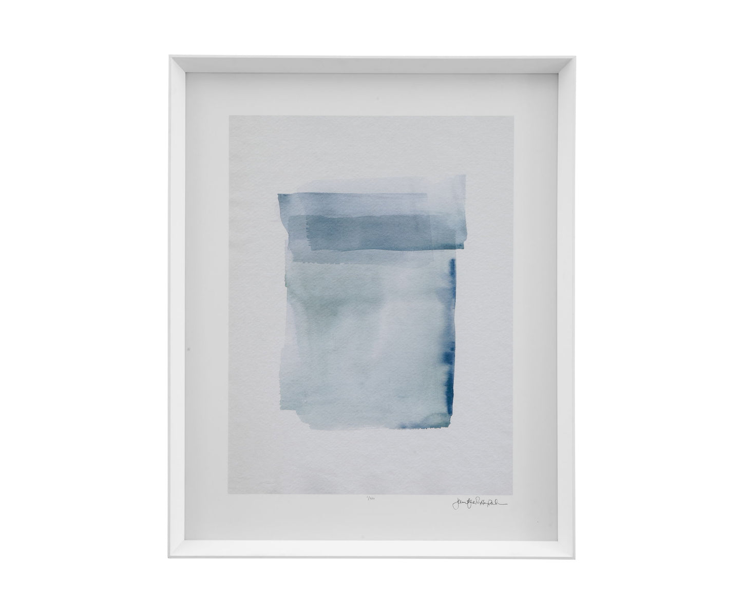 Water Color Lens I Framed Print - White