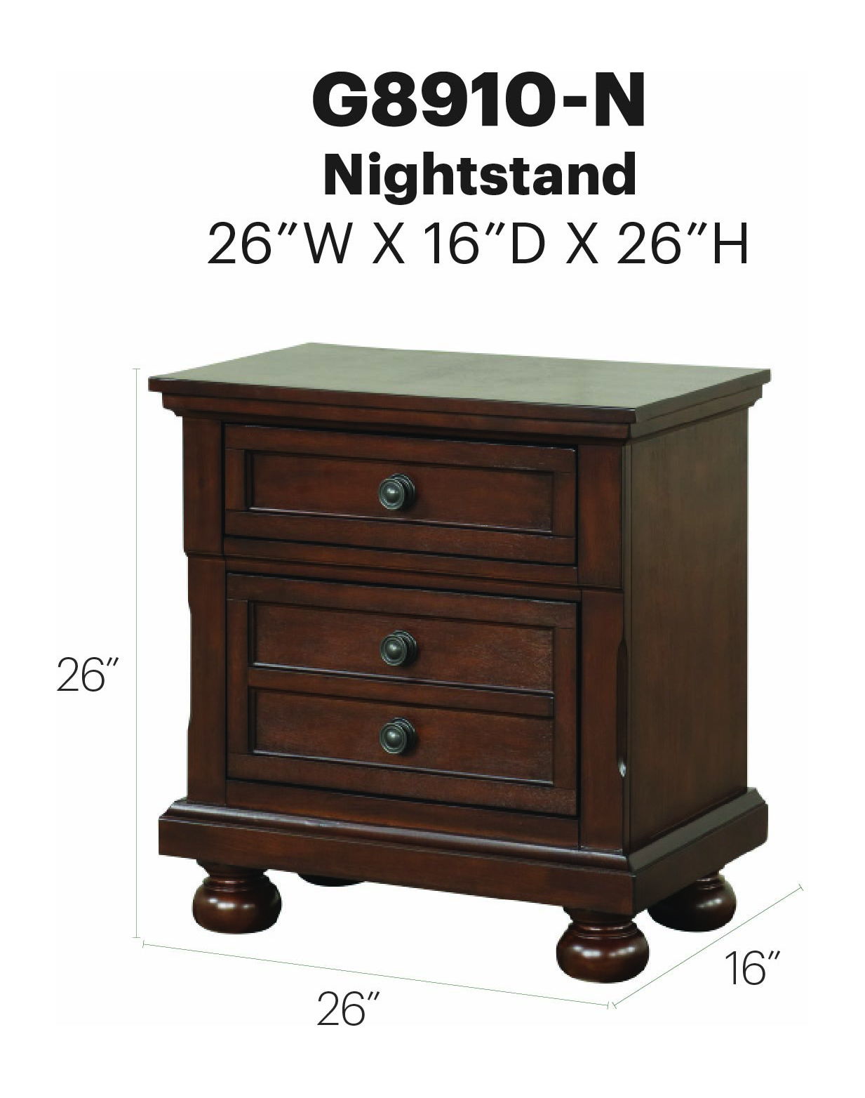 Glory Furniture - Meade - Nightstand
