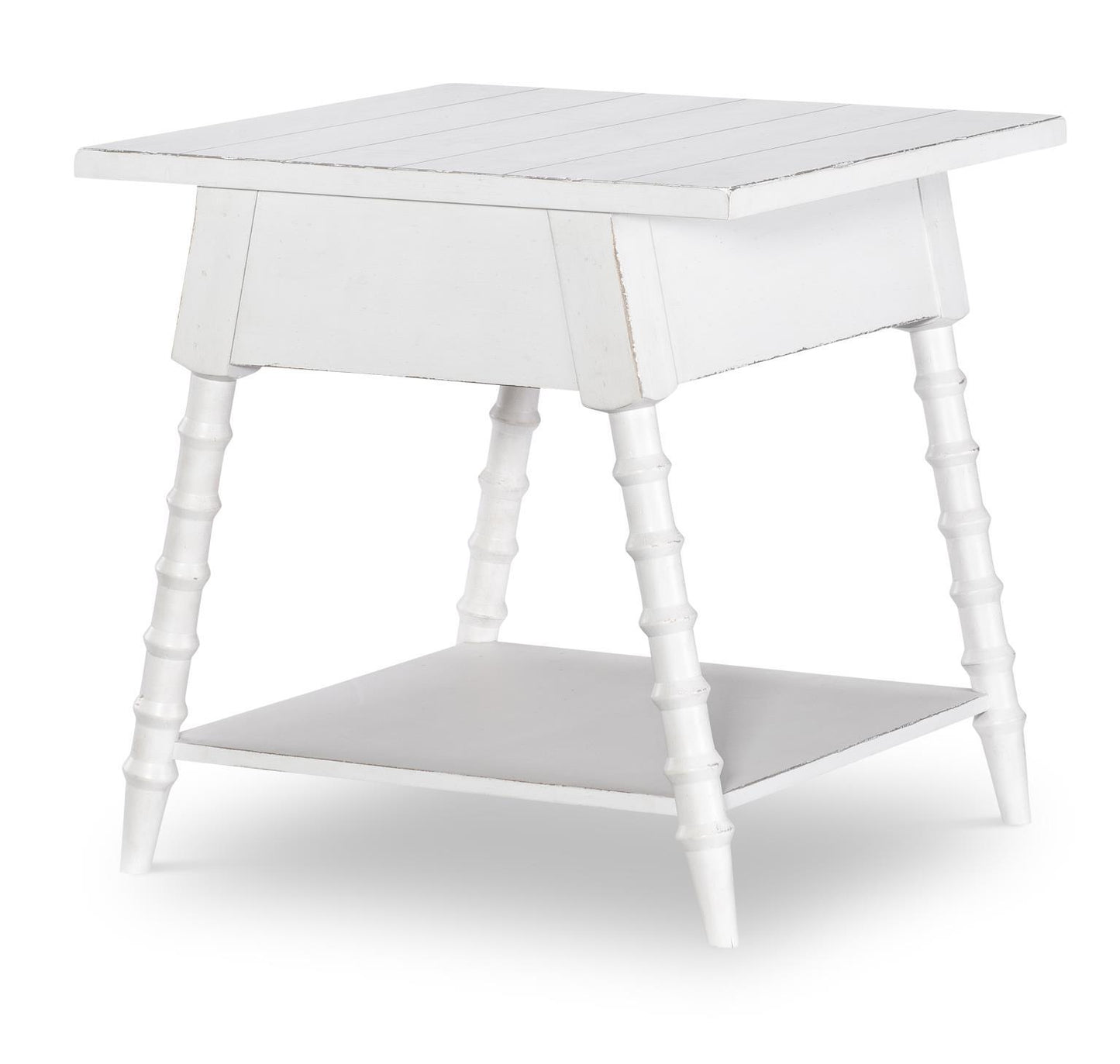 Vintage Market - Splayed Bobbin Leg 1 Drawer End Table